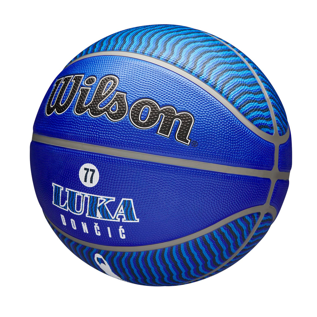 Wilson Nba Player Icon Outdoor Basketball - Luka Doncic, Size 7-29.5''