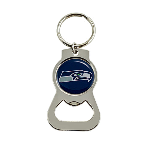 aminco NFL Seattle Seahawks Bottle Opener Keychain, 3.5 X 1.5 X 0.3 inches