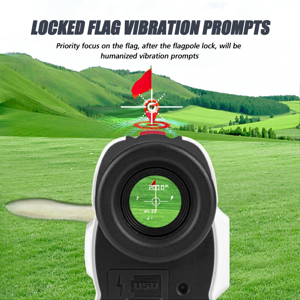 Pgm Golf Rangefinder With Slope, 600 Yards Golf Range Finder, 7X Magnification Laser Range Finder Golf With Distance Finder, Fla