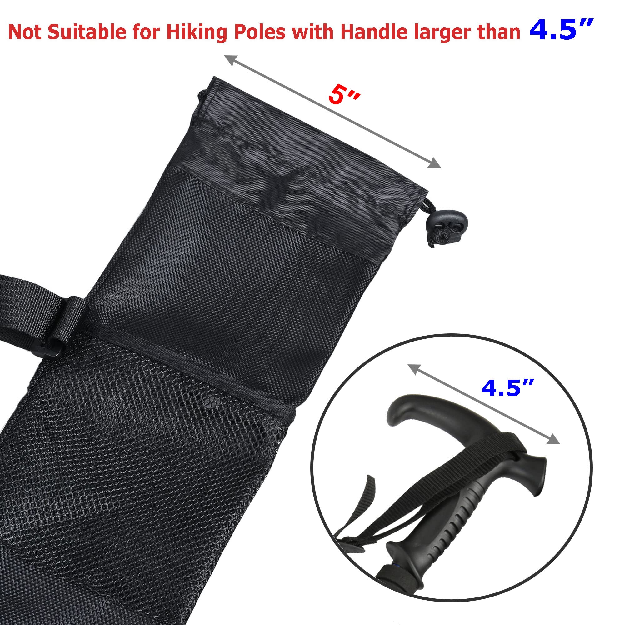 Cosmos Trekking Poles Carry Bag Portable Hiking Poles Carrying Shoulder Bag Tent Poles Replacement Storage Pouch For Trekking Hi