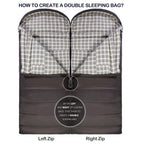 HiZYNICE Sleeping Bags for Adults Large Wide Cold Weather 0 Degree XL XXL Plus Size Oversized,Olive Brown Left Zip