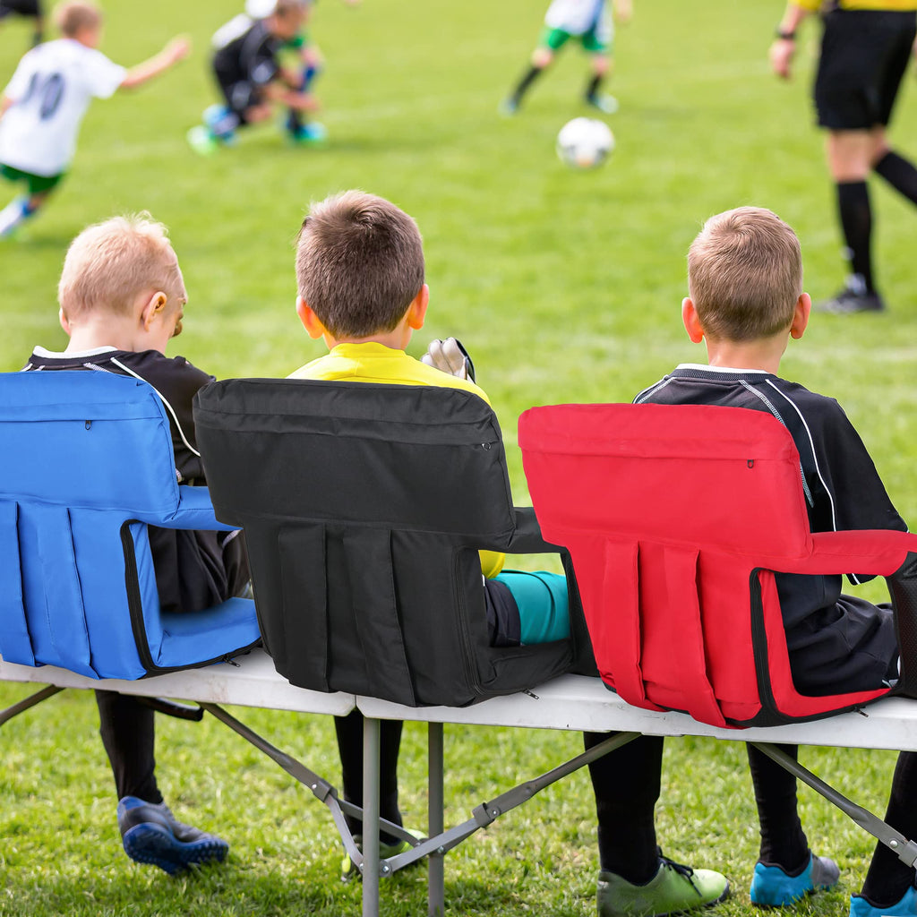 Stadium Seat For Bleachers With Back Support Reclining Adults Camping Stadium Chair Extra Thick Cushion Bleacher Seats Waterproo