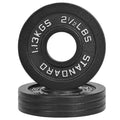 Fitvids Olympic Cast Iron 2-Inch Weight Plate for Strength Training & Weightlifting, Multiple Weights Available, 45LB (Pair)