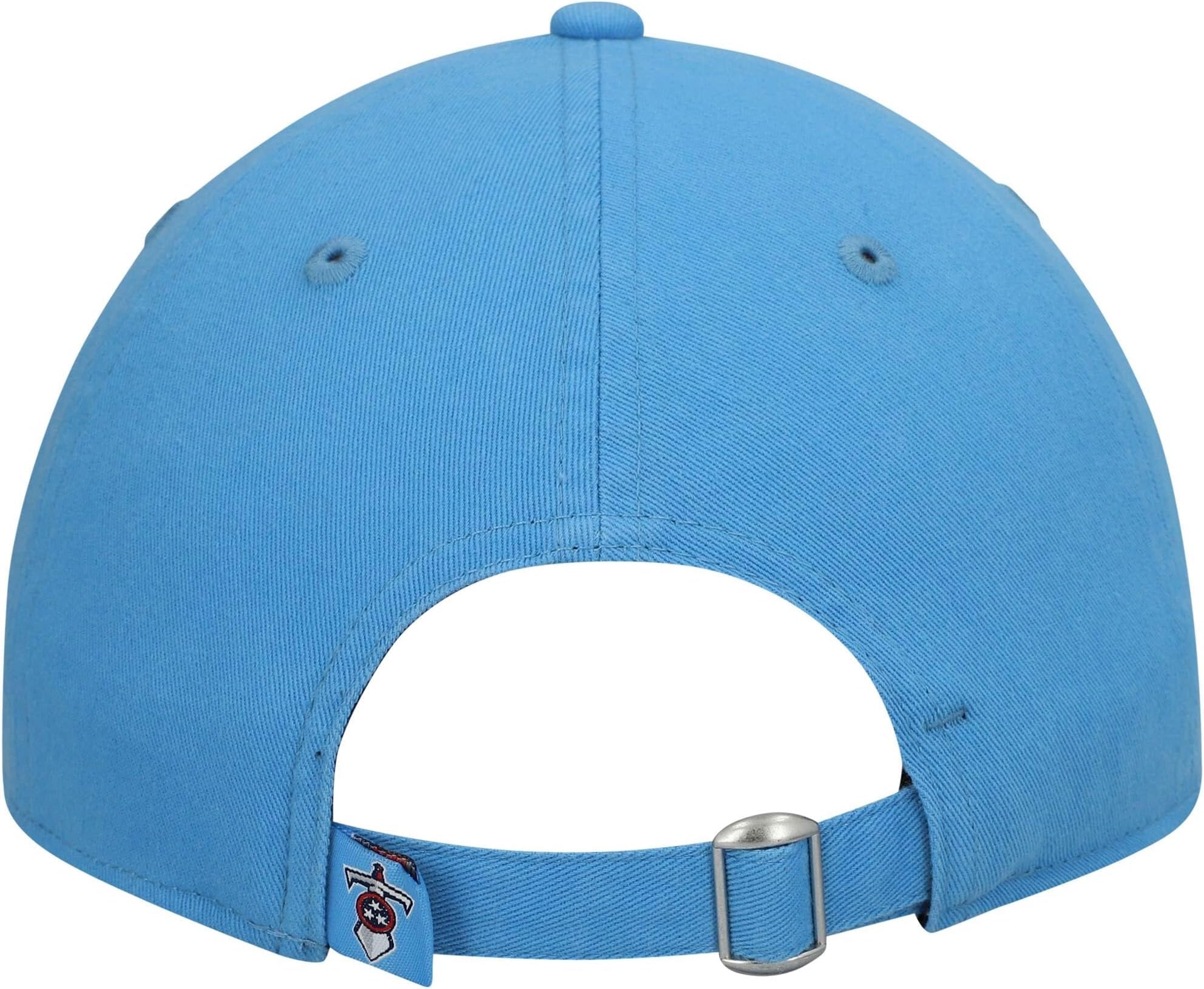 New Era NFL Core Classic 9TWENTY Team Color Adjustable Hat Cap One Size Fits All - Tennessee Titans Blue