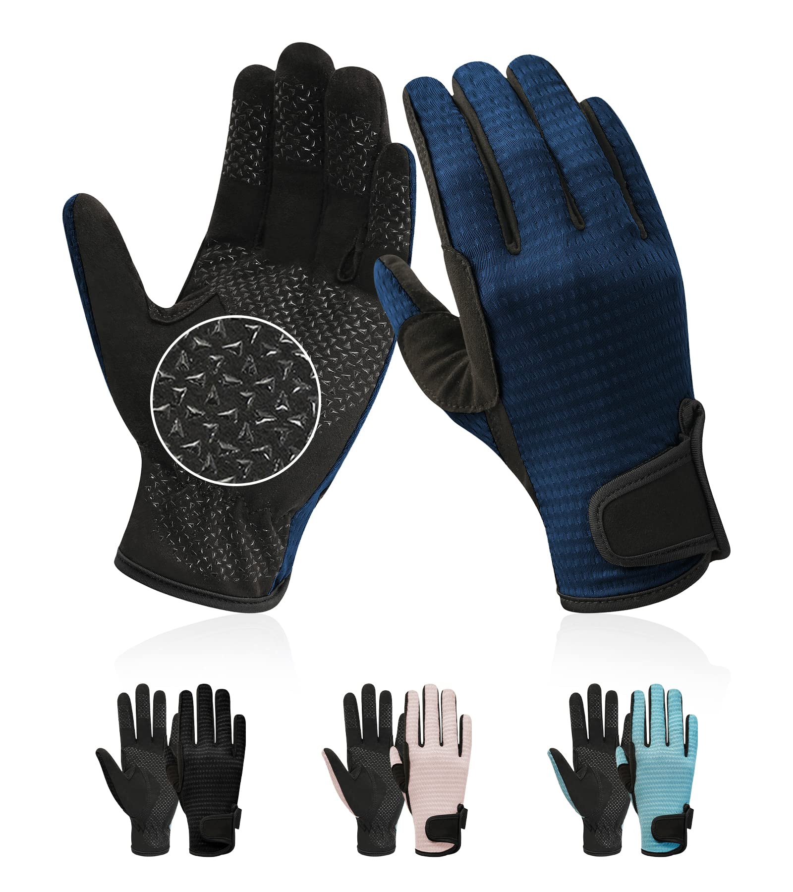 Kids Horse Riding Gloves Equestrian Anti Slip Children Horseback Bike Gardening Fishing Cycling Outdoor Activities Riding Gloves