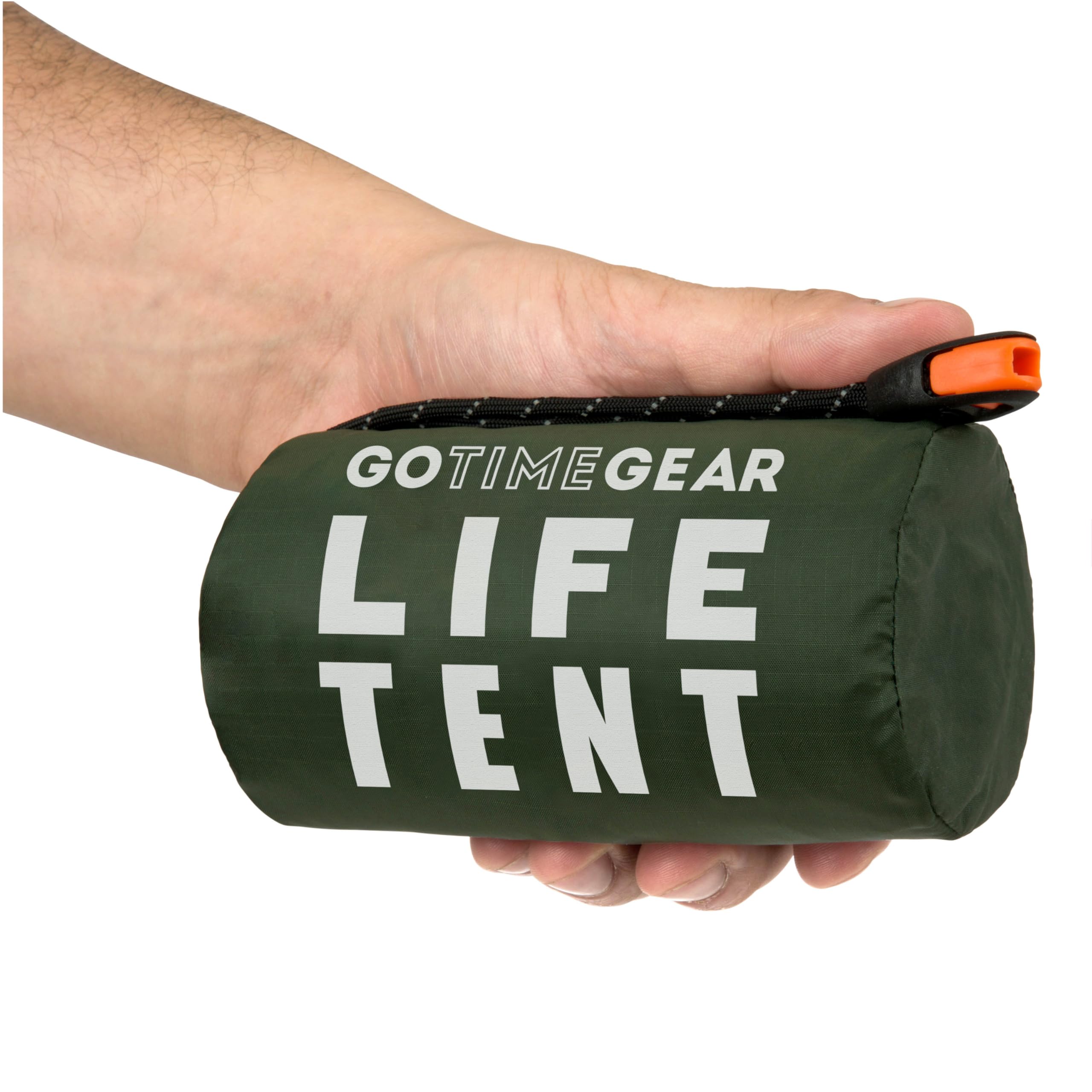 Go Time Gear Emergency Tent - Reflective Heat Shield for Survival Gear & Supplies - Waterproof & Windproof Shelter for Emergency