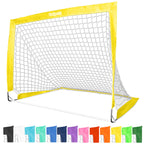 Gosports Team Tone 4 Ft X 3 Ft Portable Soccer Goal For Kids - Pop Up Net For Backyard - Yellow