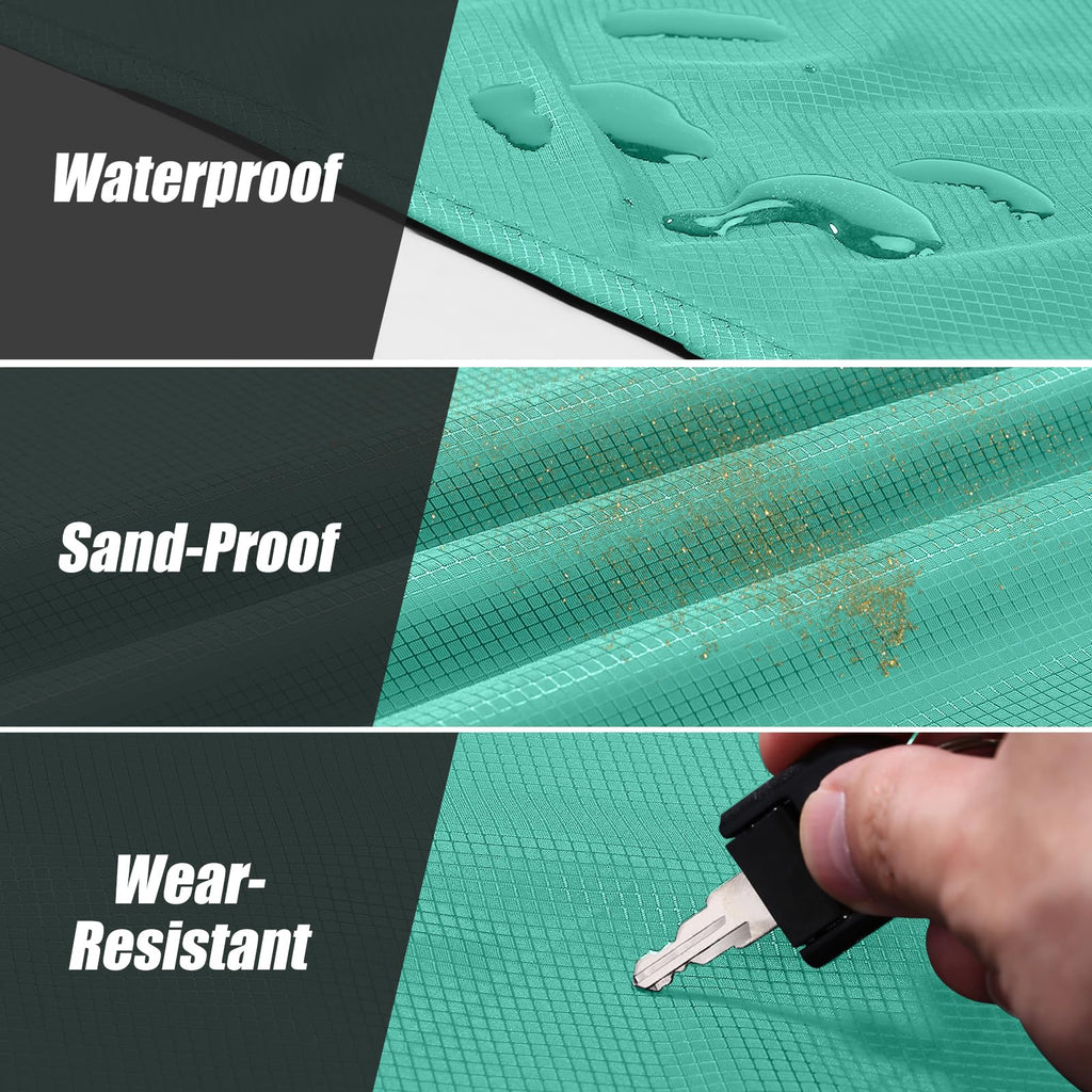 Odoland Pocket Blanket Picnic Blanket, 71 X 63 Sandproof Waterproof Outdoor Beach Blanket With Portable Bag, Foldable Lightweigh