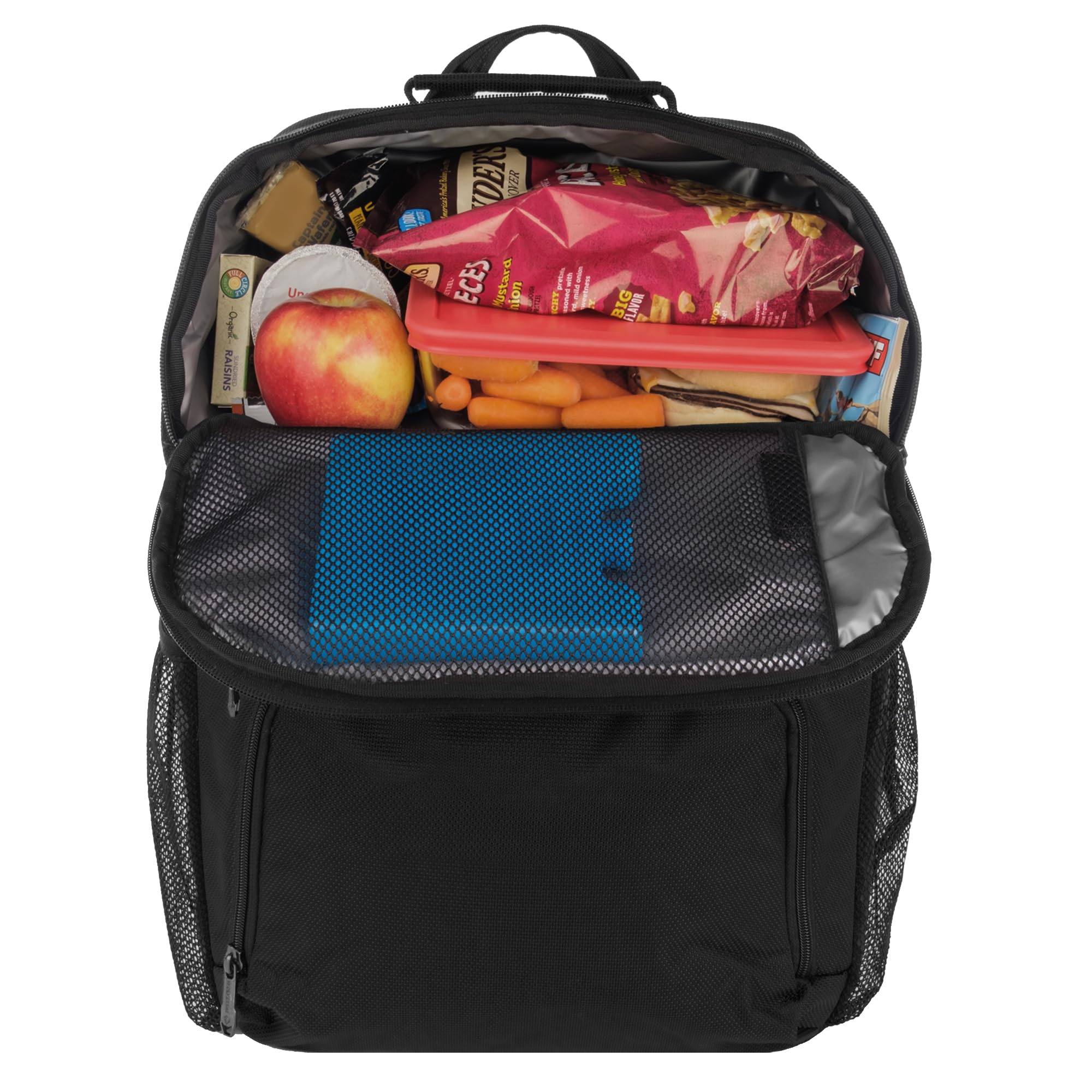 WOLVERINE 36 Can Cooler Backpack with Durable Nailhead Nylon, Dual Compartment Cooler & Dry Storage, Padded Mesh Back Panel, & E