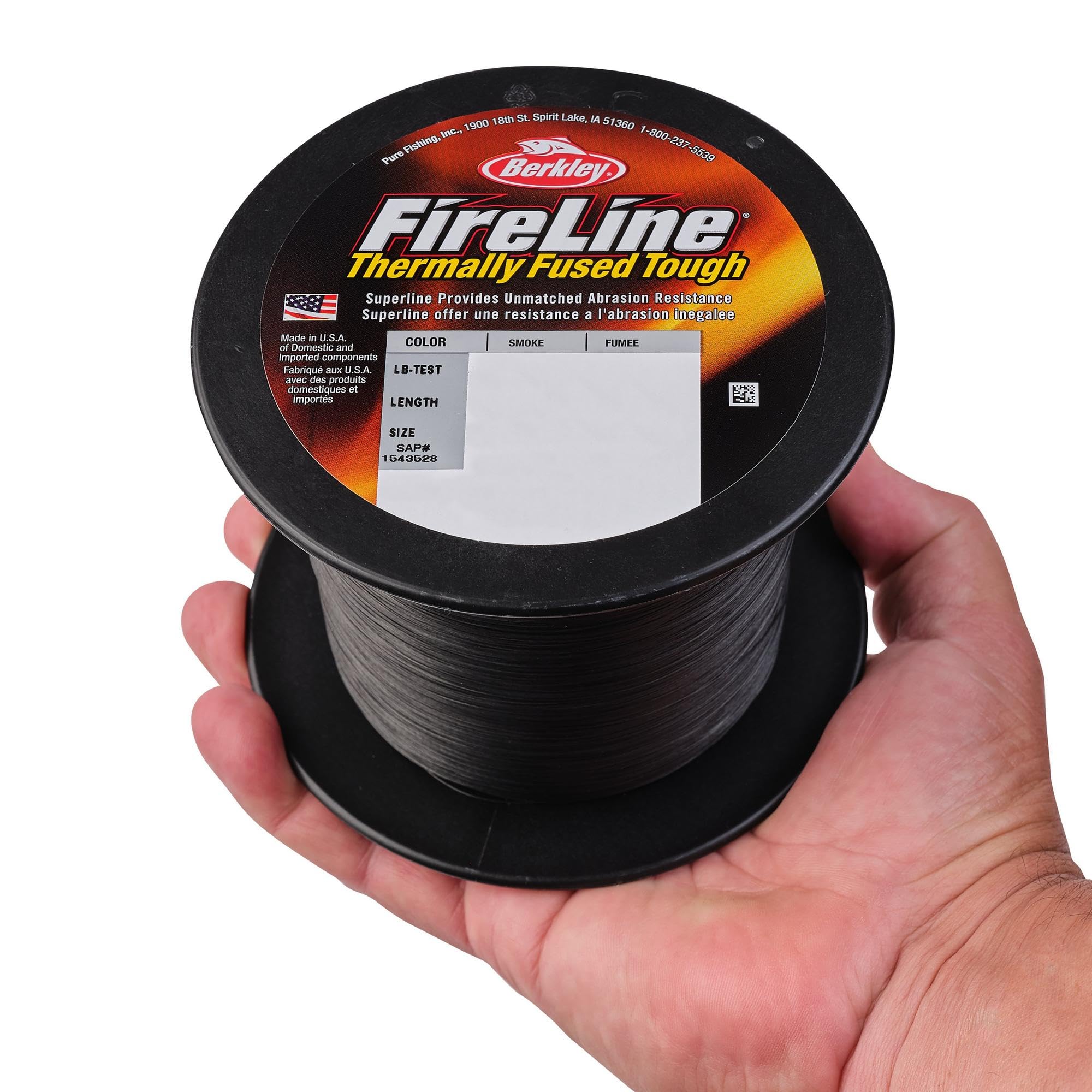 Berkley Fireline Superline, Crystal, 10Lb | 4.5Kg, 1500Yd | 1371M Fishing Line, Suitable For Freshwater Environments
