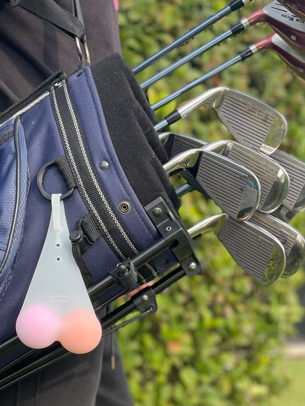 Coolnes Silicone Funny Ball Holder Pouch Sack - Golf - Pickleball - Tennis - Baseball - Gag Gift Innovative Souvenirs Club Stora