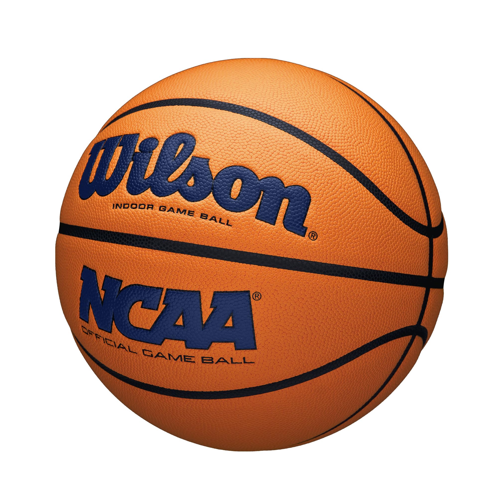 Wilson Ncaa Evo Nxt Official Indoor Game Basketball - Navy/Orange, Size 6-28.5''