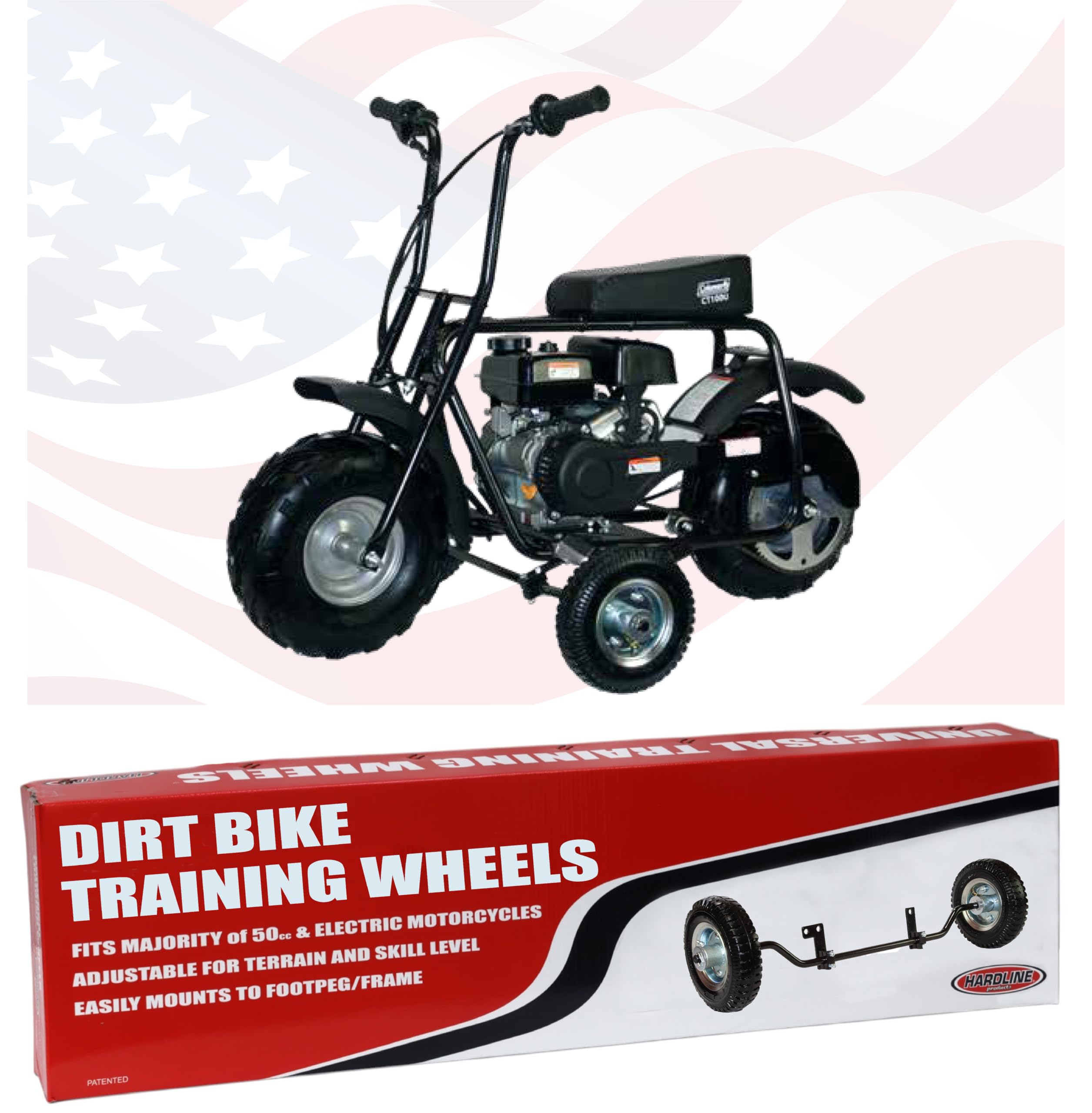 Hardline Products USA Wheels for Tots Training Wheels (Coleman CT100U)