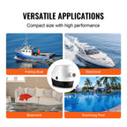 Vevor Bilge Pump, 750Gph 12V Automatic Submersible Boat Bilge Water Pump With Float Switch, 0.7'' Outlet Diameter, Small Boat Bi