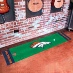 Fanmats - 9010 Nfl Denver Broncos Nylon Face Putting Green Mat , 18''X72''