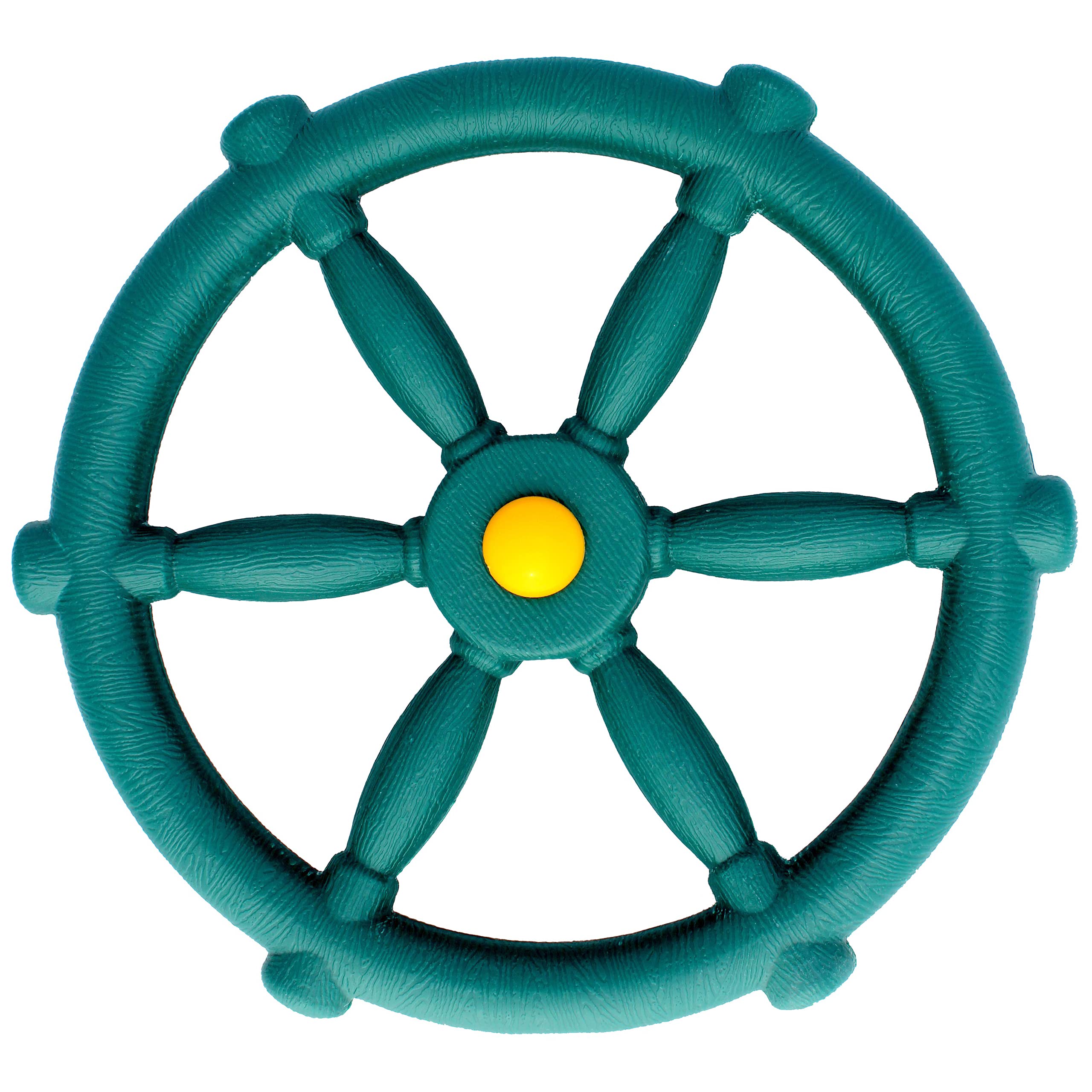 Jungle Gym Kingdom Playground Accessories - Pirate Ship Wheel for Kids Outdoor Playhouse, Treehouse, Backyard Playset Or Swingse
