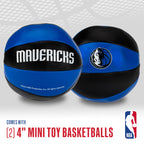 Franklin Sports Nba Dallas Mavericks Toy Basketballs - 2 Pack Of Kids Soft Mini Basketballs For Over The Door + Indoor Hoops - N
