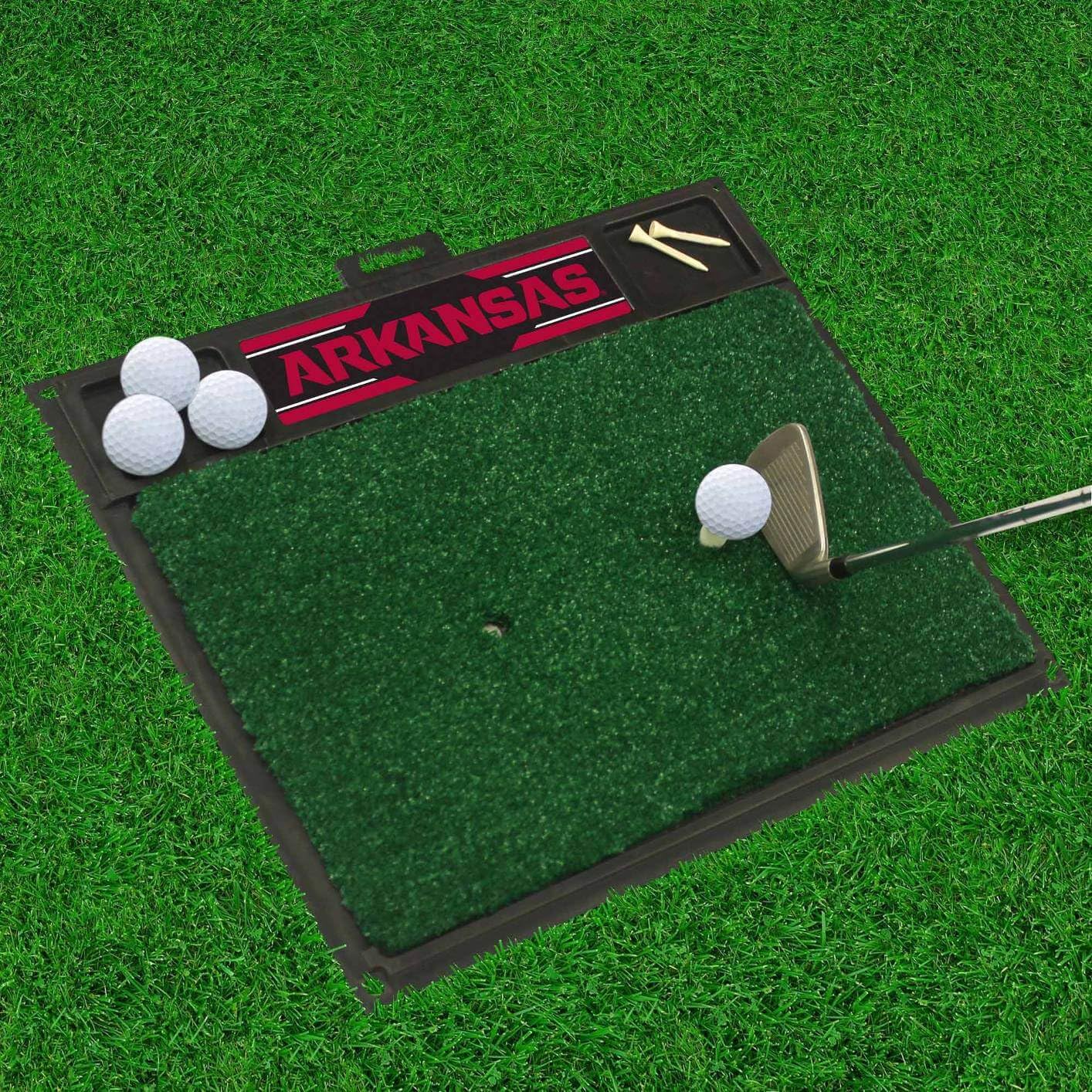 Fanmats 15501 Arkansas Razorbacks Golf Hitting Mat