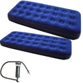 Zaltana 2-Pcs Single Size Air Mattress With Double Action Air Pump Combo (Amsx2+Ap3)