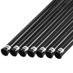Izzo Golf Black Plastic Golf Club Tube, 1.5 Inch (Pack Of 7)