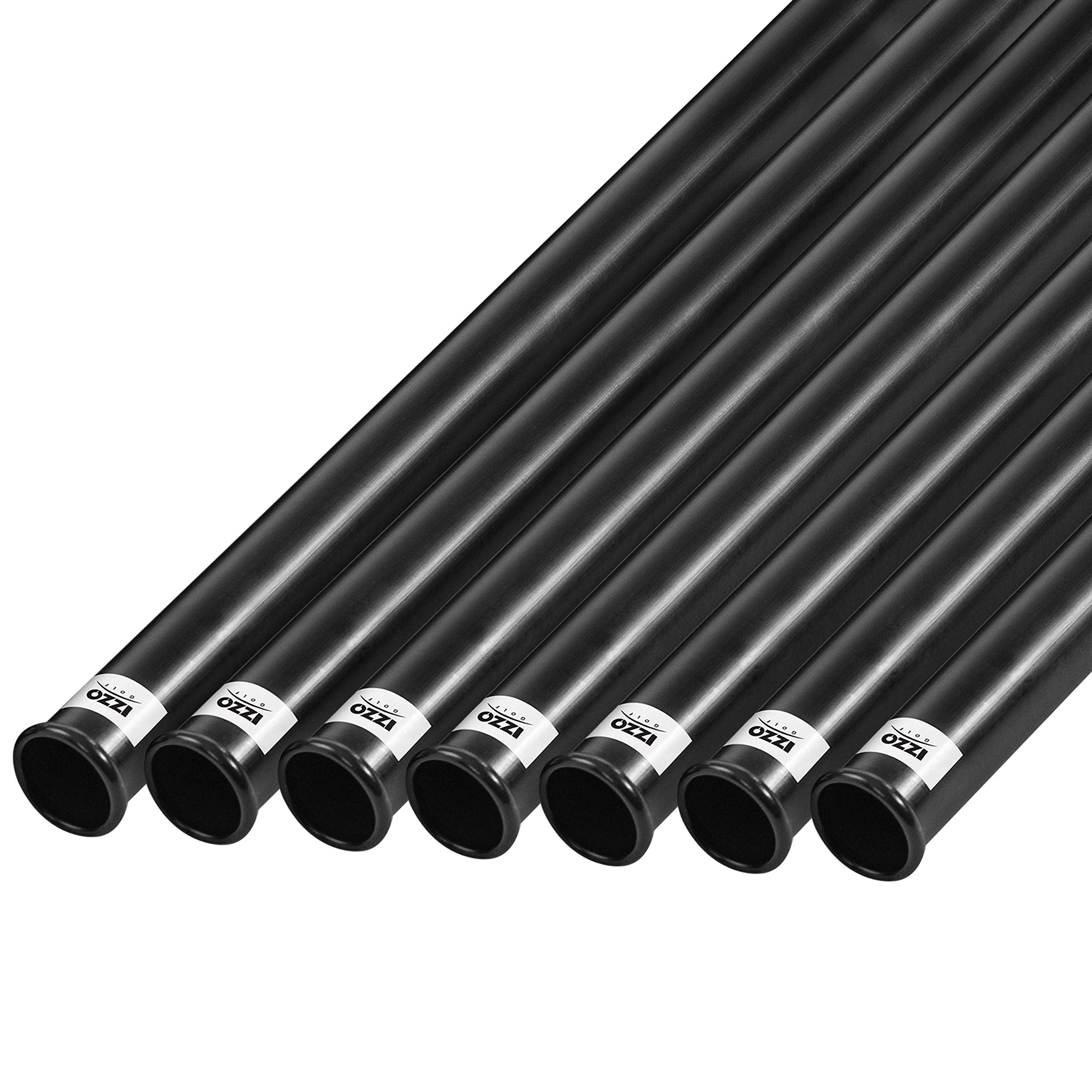 Izzo Golf Black Plastic Golf Club Tube, 1.5 Inch (Pack Of 7)