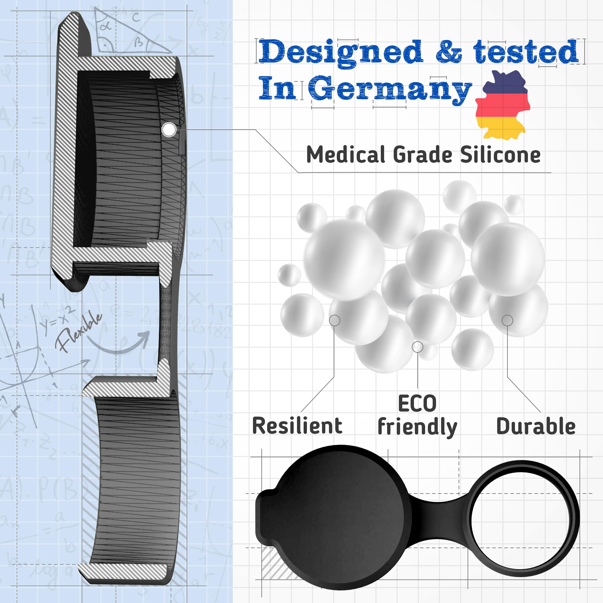 [2-Pack] Silicone Ebike Charger Dust Cap - Specialized Turbo Levo, Kenevo, Como & Rosenberger Connectors - Durable, Waterproof P