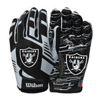 Wilson Nfl Stretch Fit Football Gloves - Youth, Las Vegas Raiders