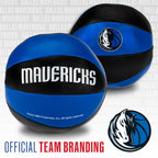 Franklin Sports Nba Dallas Mavericks Toy Basketballs - 2 Pack Of Kids Soft Mini Basketballs For Over The Door + Indoor Hoops - N