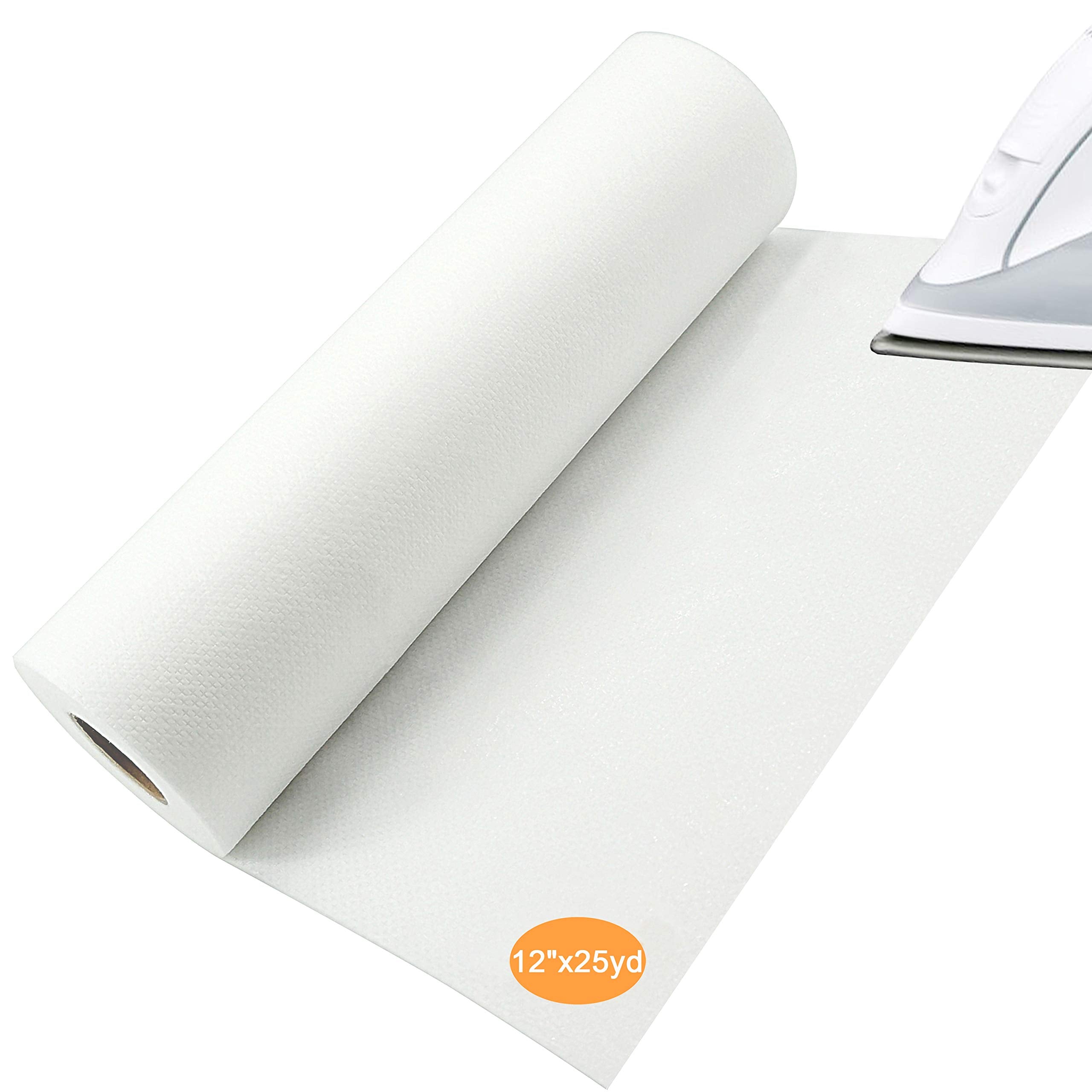New Brothread Fusible Iron On No Show Mesh Machine Embroidery Stabilizer Backing 12 X 25 Yd Roll - Light Weight 18 Oz - 3 Option