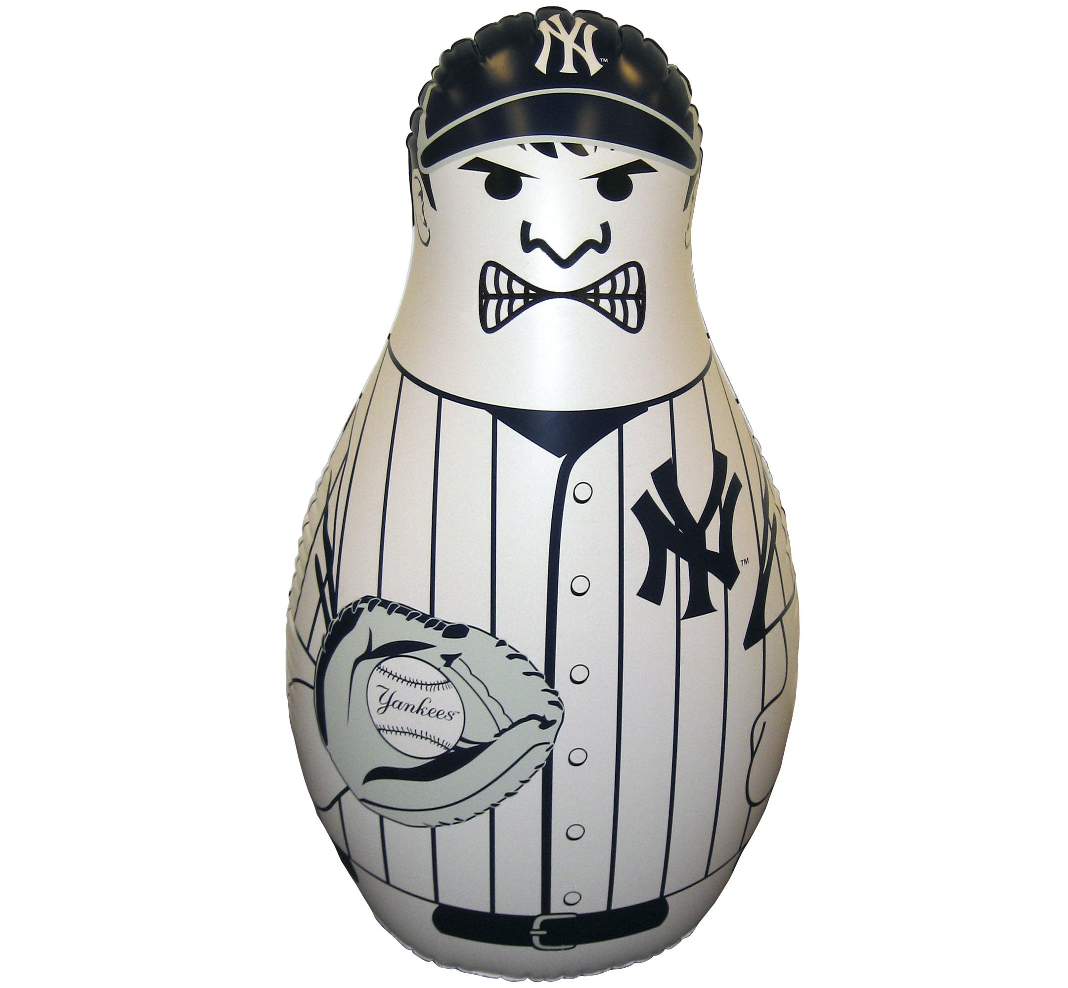 Fremont Die MLB New York Yankees Bop Bag Inflatable Punching Bag, 40 Tall, 40 Tall, Team Colors