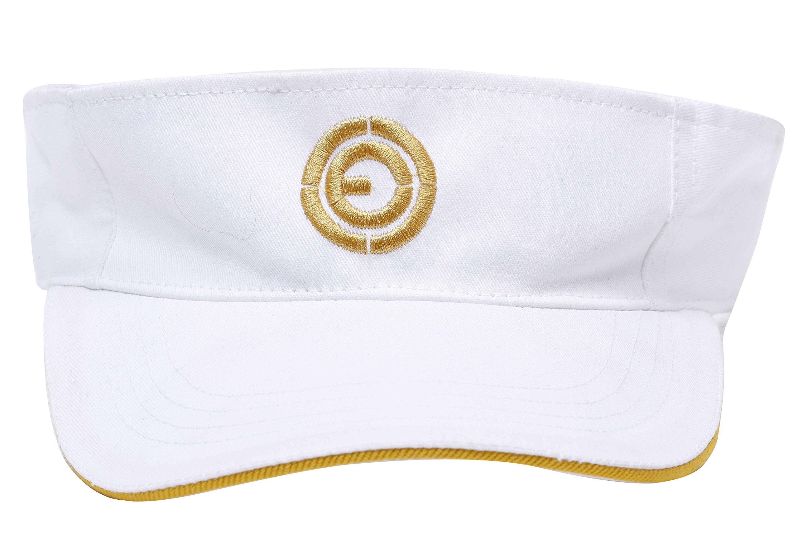 Ojass Summer Sun Visor Hats For Unisex Retractable Brim Adjustable Sun Protection Baseball Golf Tennis Cap White