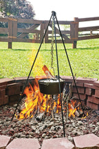 Cuisiland Camping Tripod Campfire Cooking Dutch Oven Tripod Adjustable Grill Tripod For Outdoor Campfire Cooking Camping, Picnic