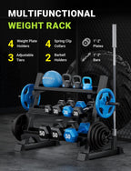 Yoleo Upgraded Dumbbell Rack, 1100Lbs Capacity Weight Rack For Dumbbells, Barbells, Kettlebells, 3-Tier Adjustable Weight Stand,