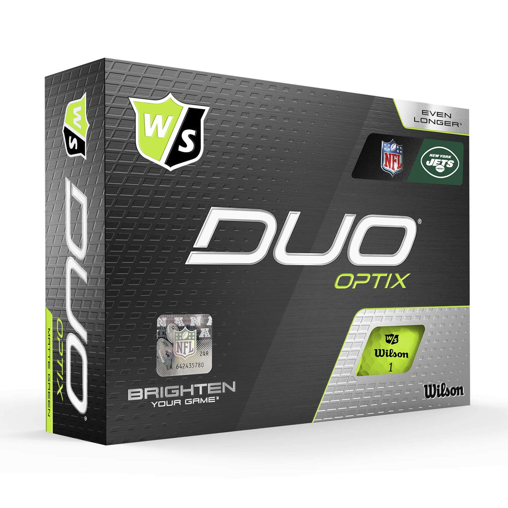Wilson Duo Soft Nfl Golf Balls (1 Dozen)-New York Jets,Green