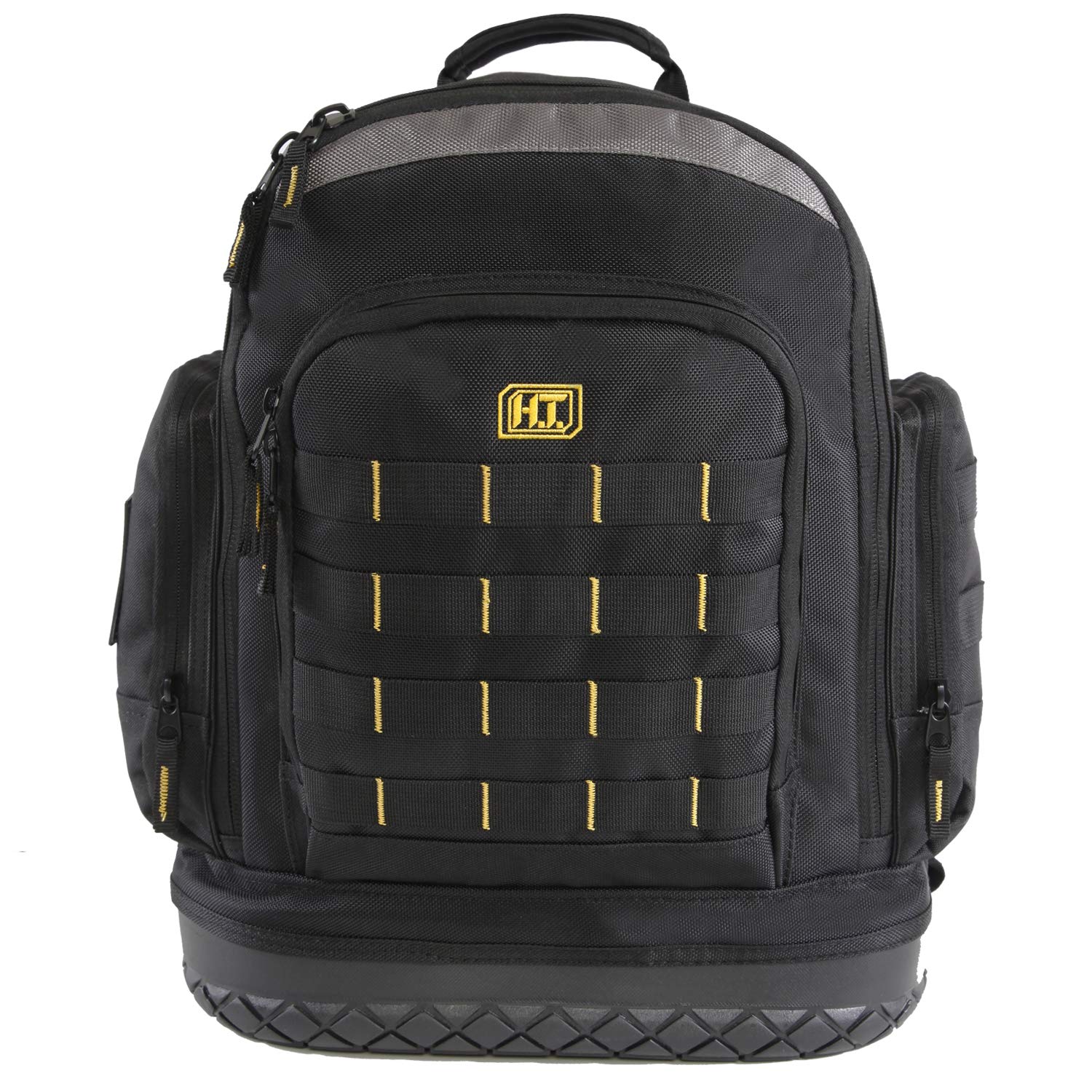 Highland Tactical Mens Task Tool Backpack with Molle Webbing, Black, One Size