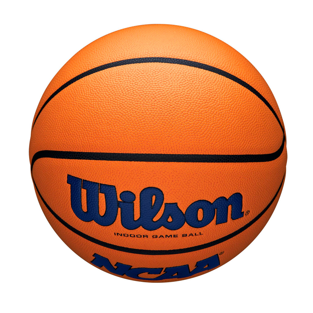 Wilson Ncaa Evo Nxt Official Indoor Game Basketball - Navy/Orange, Size 7-29.5''
