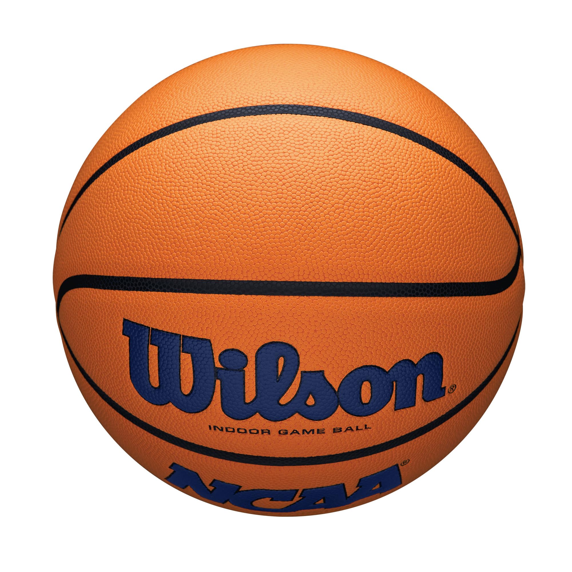 Wilson Ncaa Evo Nxt Official Indoor Game Basketball - Navy/Orange, Size 7-29.5''