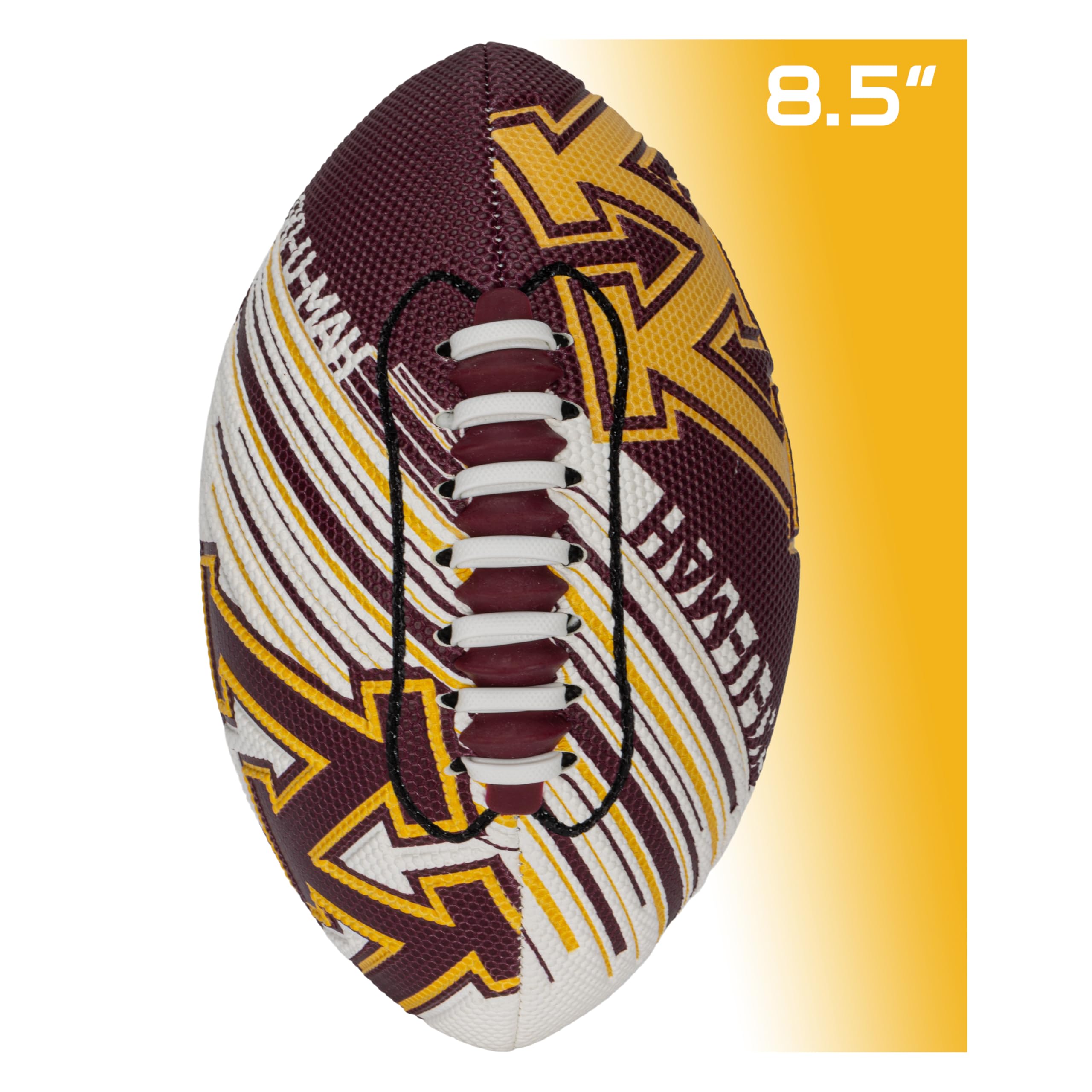 Franklin Sports Minnesota Golden Gophers Foam Football - Youth Mini Football For Kids - 8.5'' Junior Soft Foam Ball - Spacelace