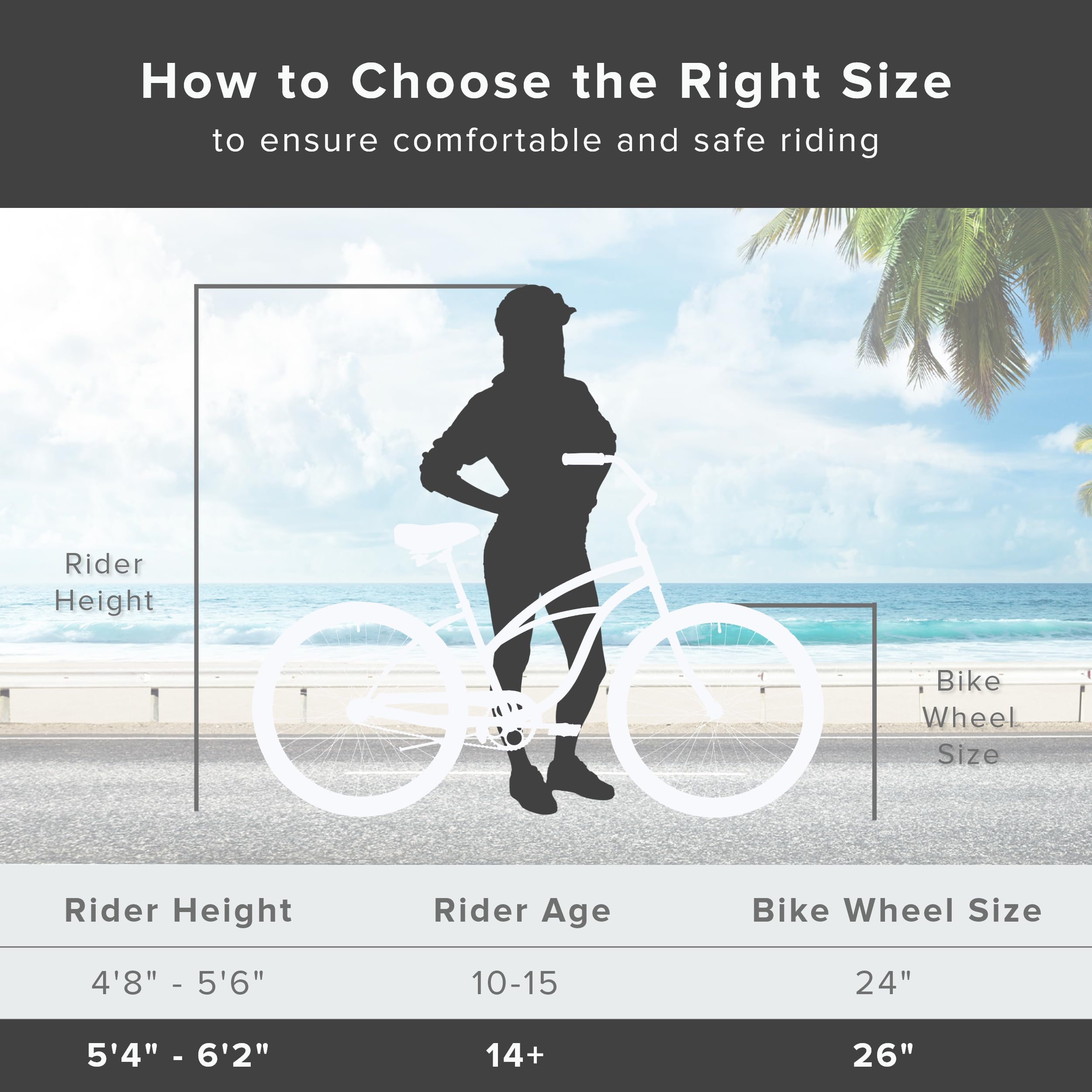 Firmstrong Urban Women'S Beach Cruiser Bike, Single Speed Bicycle, 26 Inch Wheels, Aluminum, White