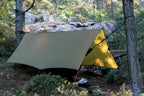 Onetigris Bulwark Camping Tarp, 100% Waterproof Bushcraft Shelter, Lightweight Hammock Rain Fly Portable Anti Uv Large 12.8Ft X