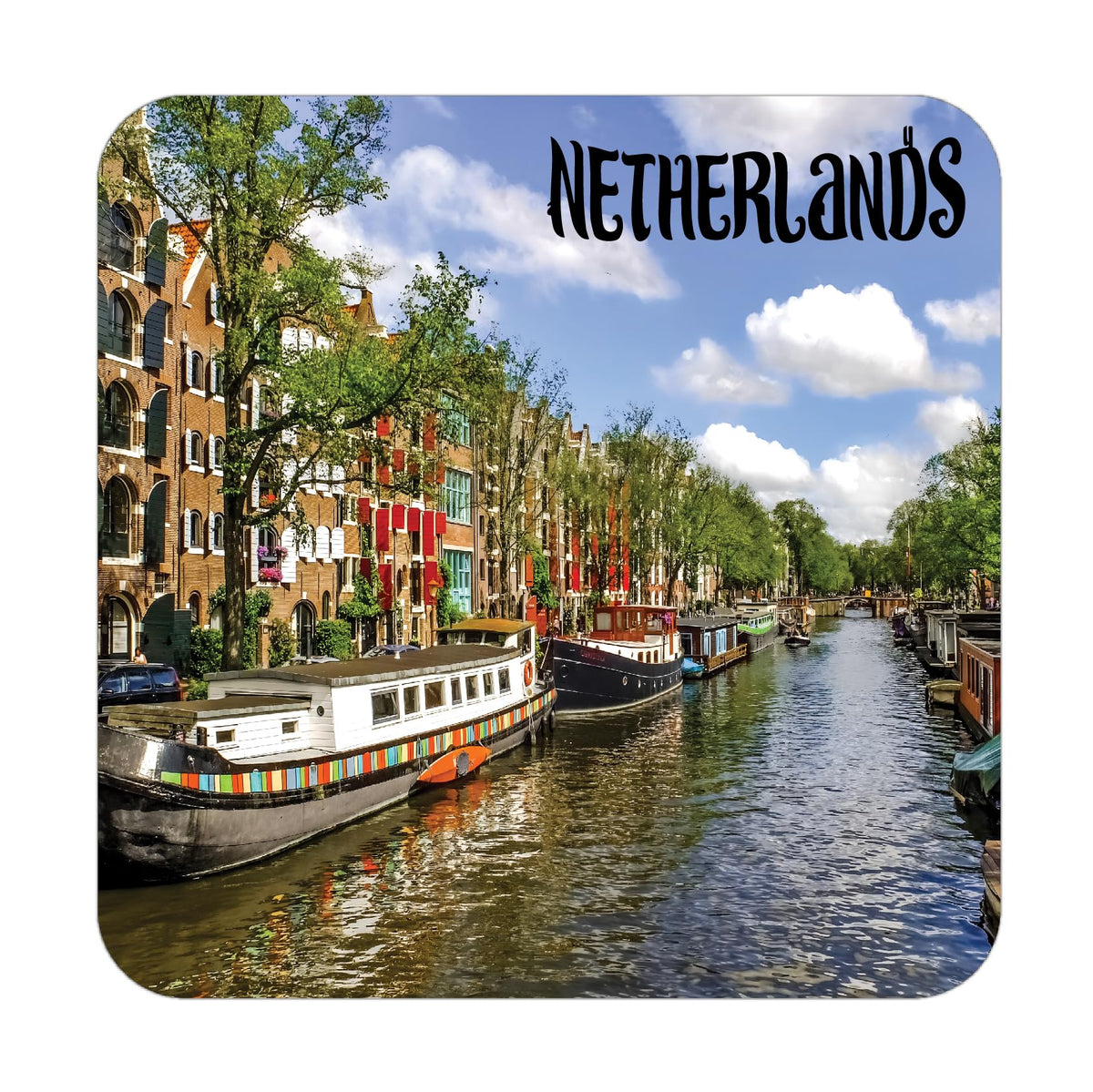 ISEE 360 Netherlands Wooden Fridge Magnet for Office HomeKitchenRefrigerator Door Decor Multicolor Souvenir Gift L X H 3 X 3 Inc