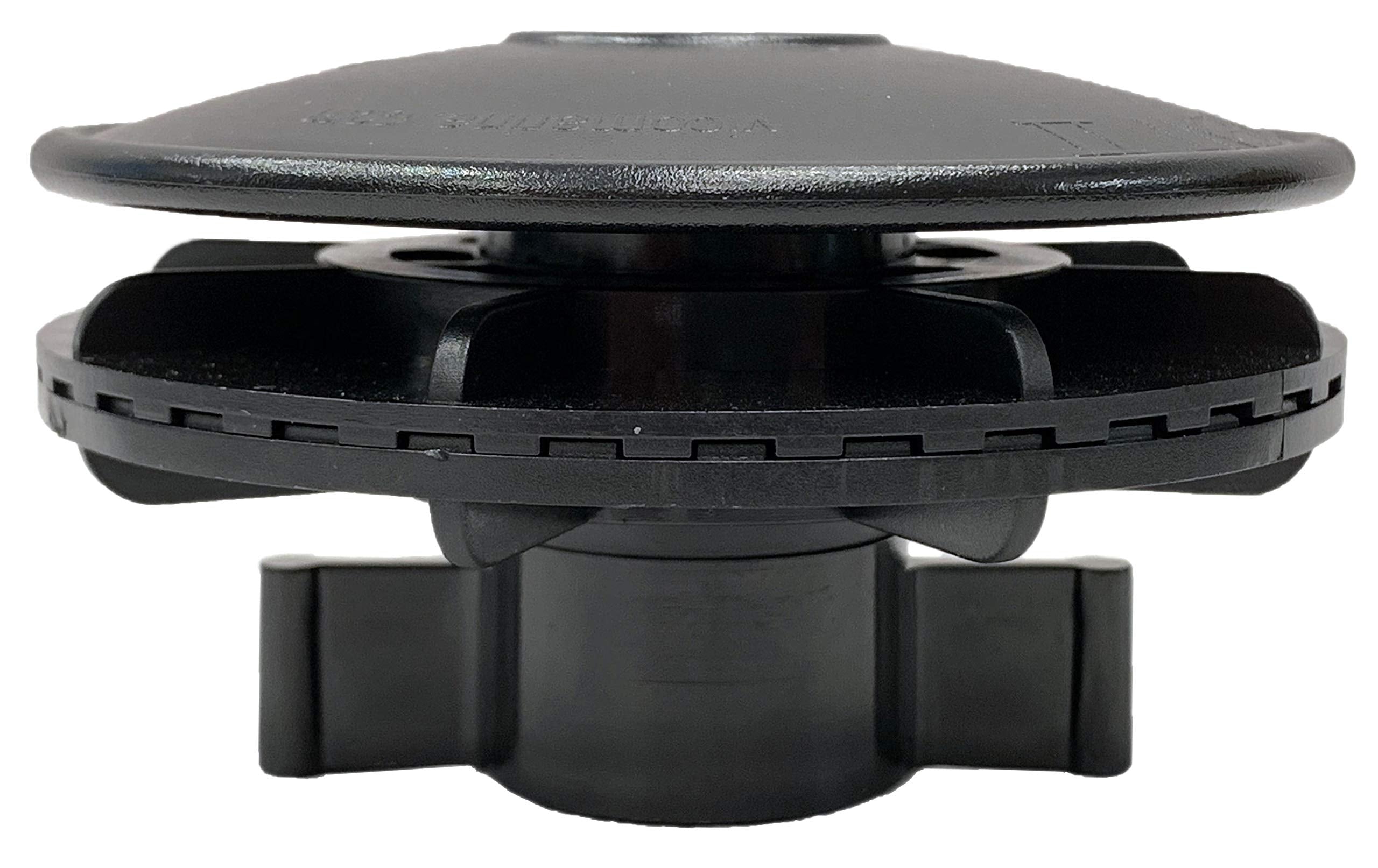 Vico Marine - Boat Vent Ii - Black- 4.5'' W X 4.5'' D X 2.5'' - Quick And Easy Installation