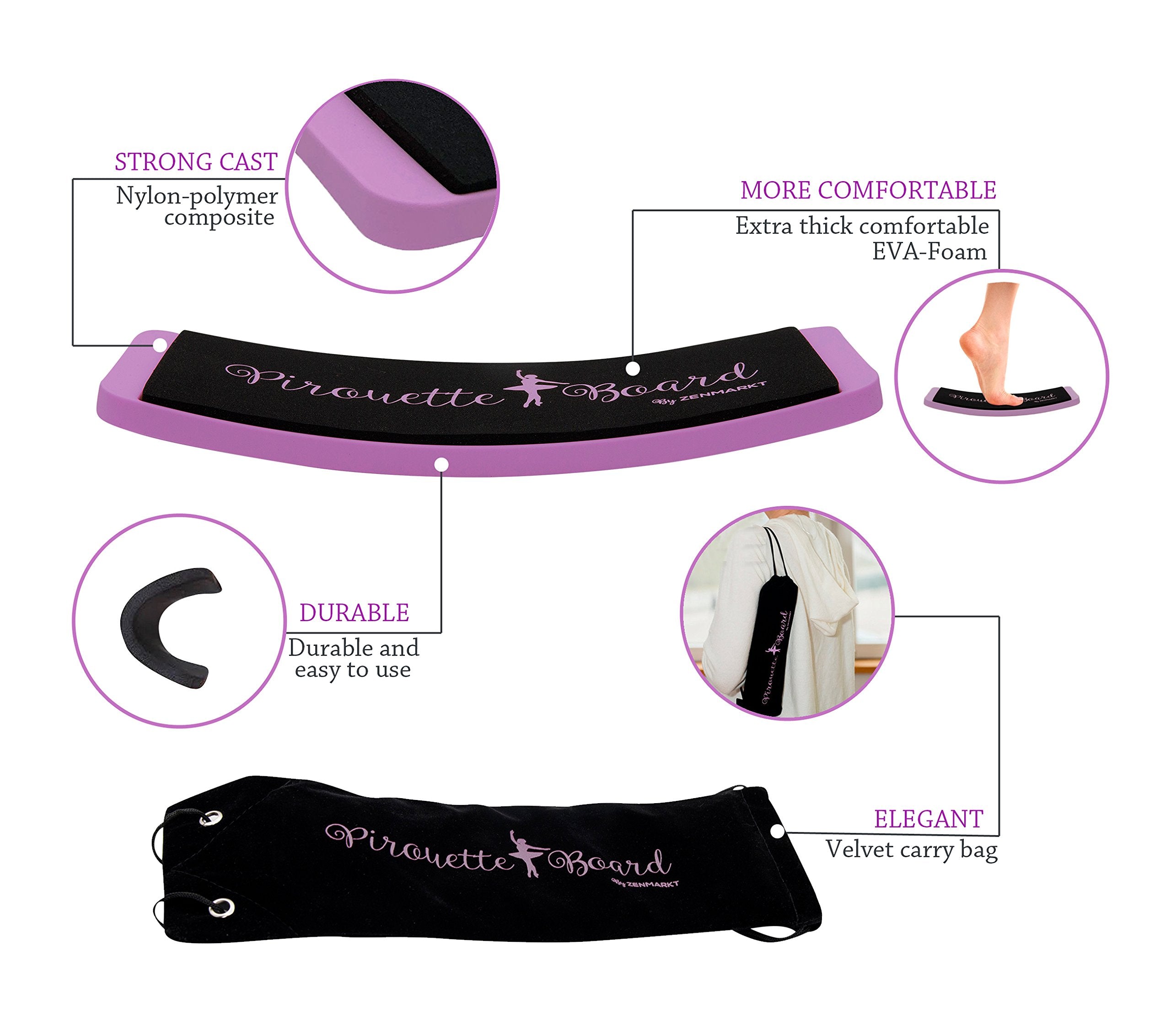 Ballet Spin Turn Board For Dance - Pirouette Board For Figure Skating - Training Equipment For Dancers - Make Your Turns, Piroue