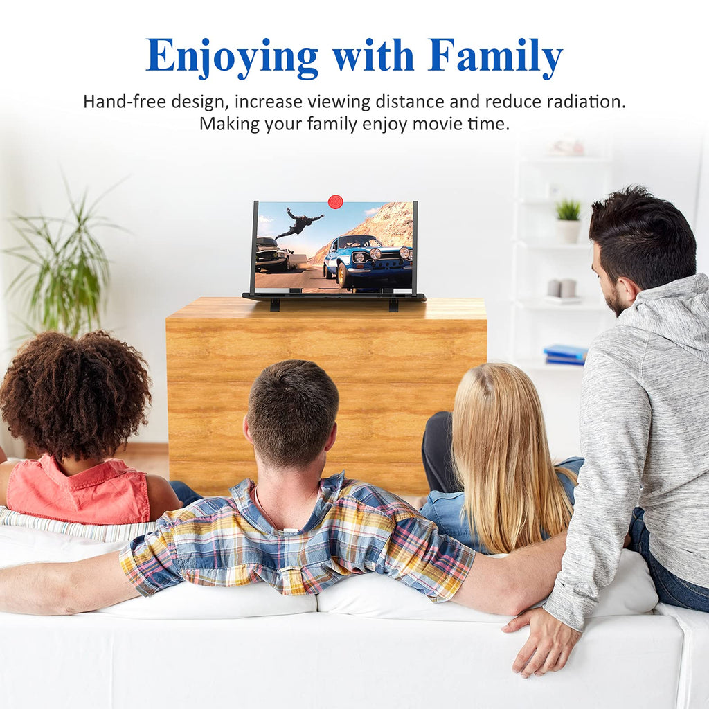 16 Screen Magnifier -3D Hd Mobile Phone Magnifying Projector Screen Enlarger For Movies, Videos, And Gaming-Foldable Phone Stand
