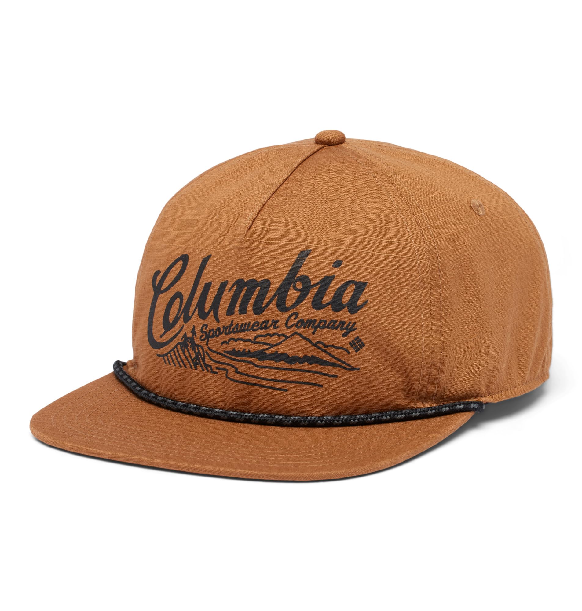 Columbia Unisex Ratchet Strap Snap Back Cap, Camel Brown, Columbia Mountains, One Size