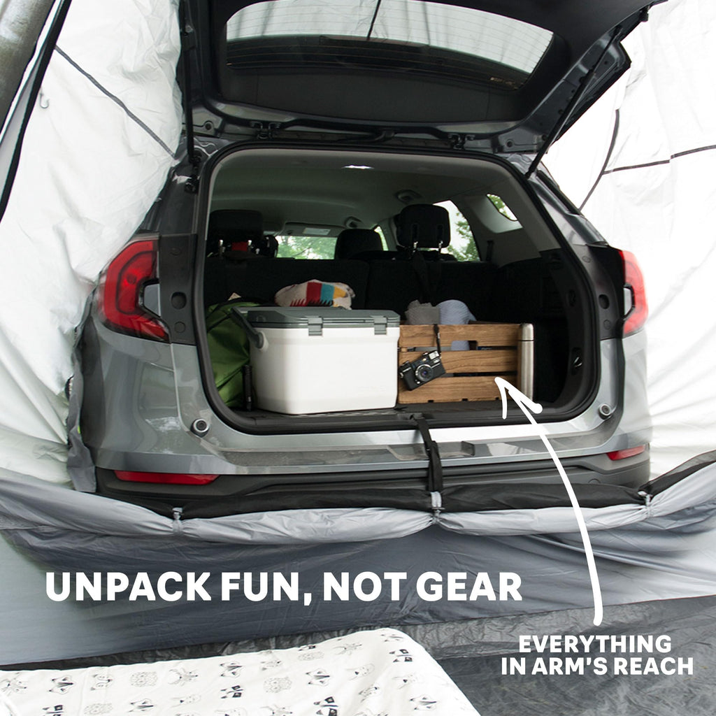 Napier Backroadz Suv Tent | 10' X 10' Vehicle Camping Tent | Fits All Cuvs, Suvs, Minivans | Sleeps 5 | Easy Set-Up | Spacious &