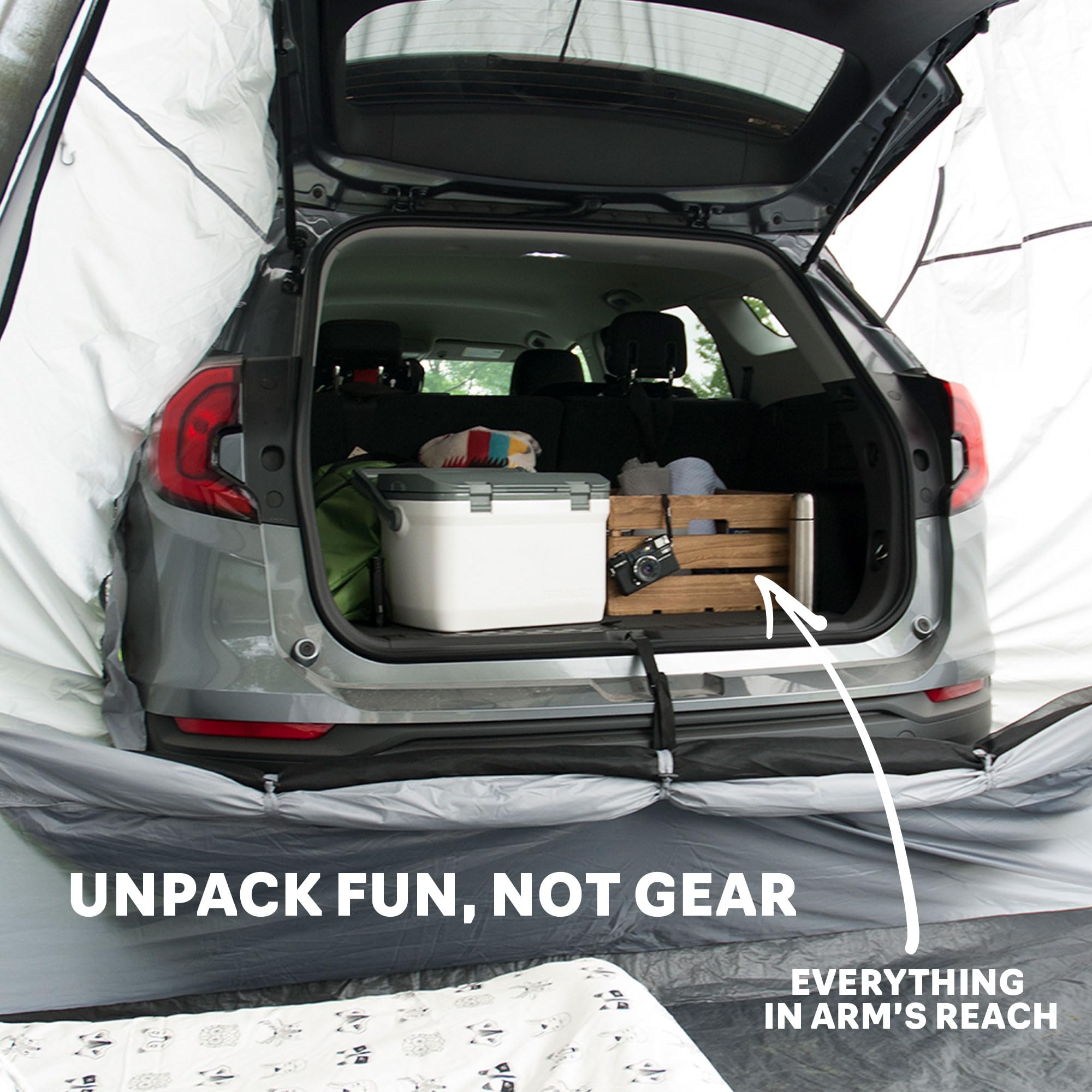 Napier Backroadz Suv Tent | 10' X 10' Vehicle Camping Tent | Fits All Cuvs, Suvs, Minivans | Sleeps 5 | Easy Set-Up | Spacious &