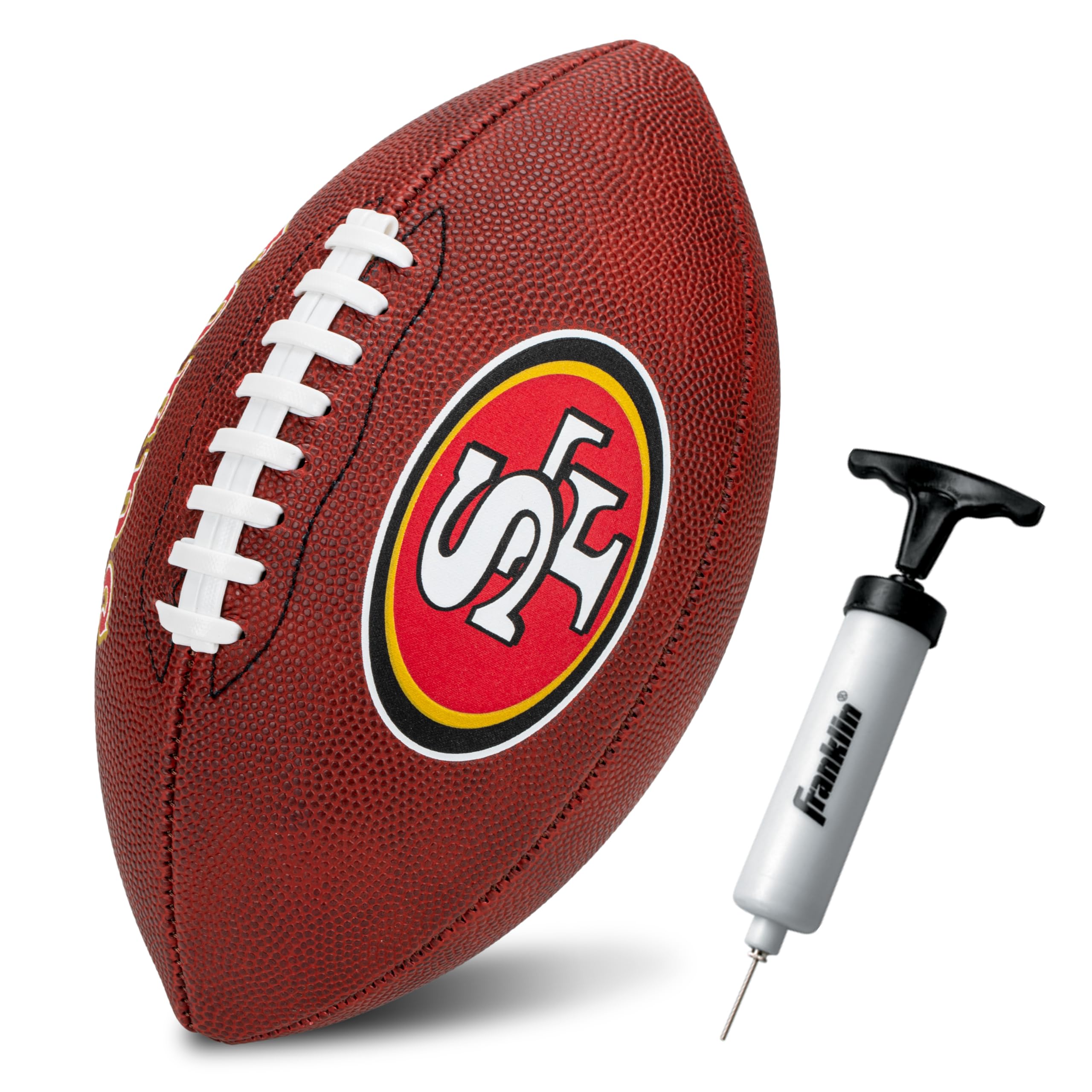 Franklin Sports Nfl San Francisco 49Ers Football - Youth Junior Size Football For Kids - Official Nfl Team Logo + Colors Youth B
