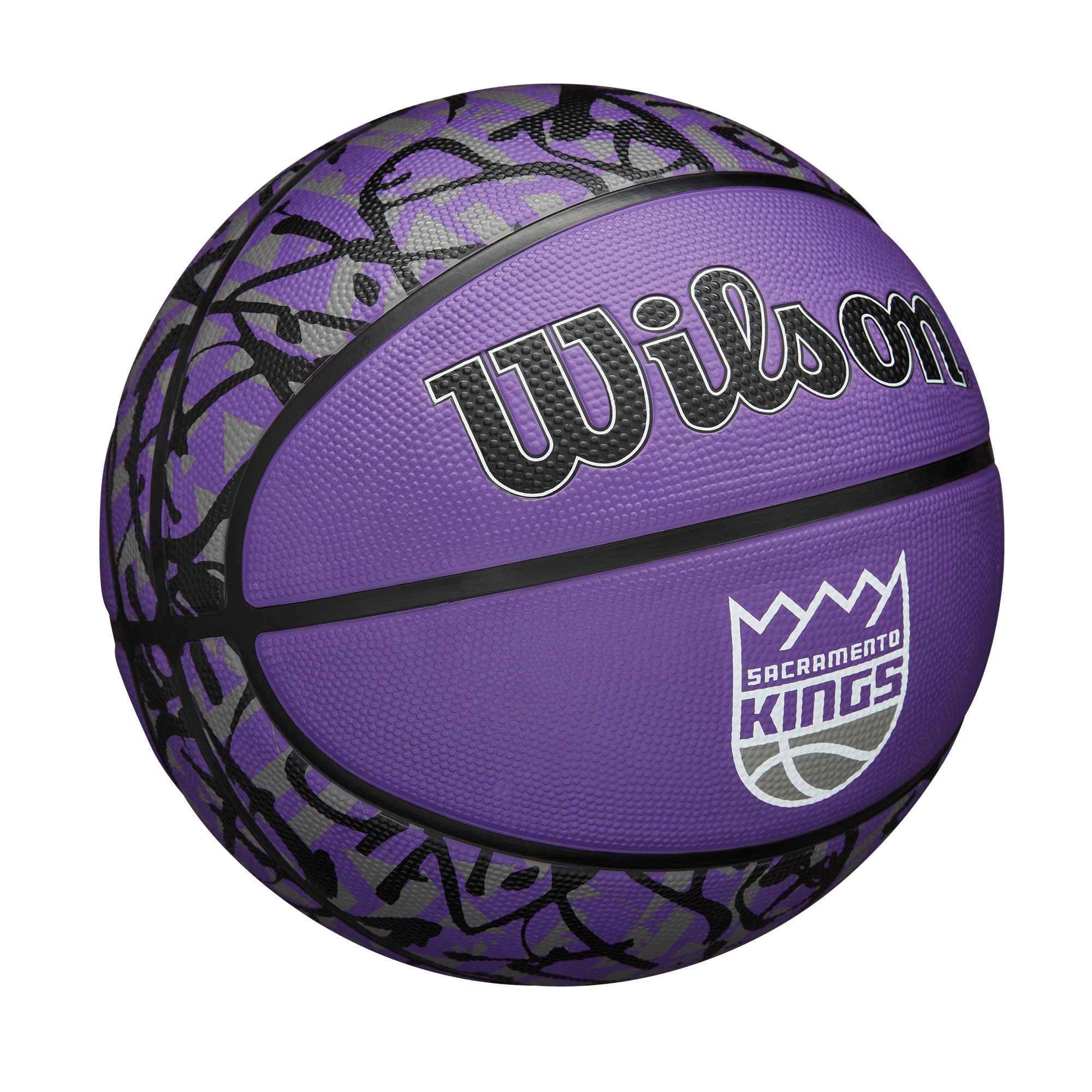 Wilson Nba Team Graffiti Basketball - Sacramento Kings, Size 7-29.5''