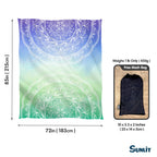 Sunlit Silky Soft 85X72 Boho Sand Proof Beach Blanket Sand Proof Mat With Corner Pockets And Mesh Bag For Beach Party, Travel, C